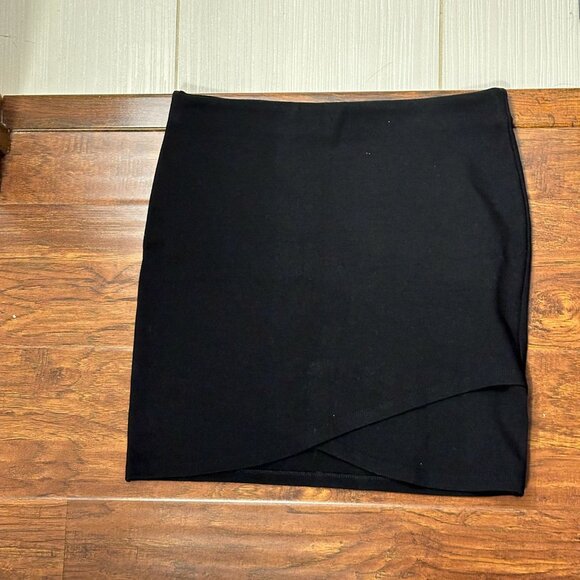 Vintage Talula Pencil Black Skirt with Slit - Picture 2 of 4